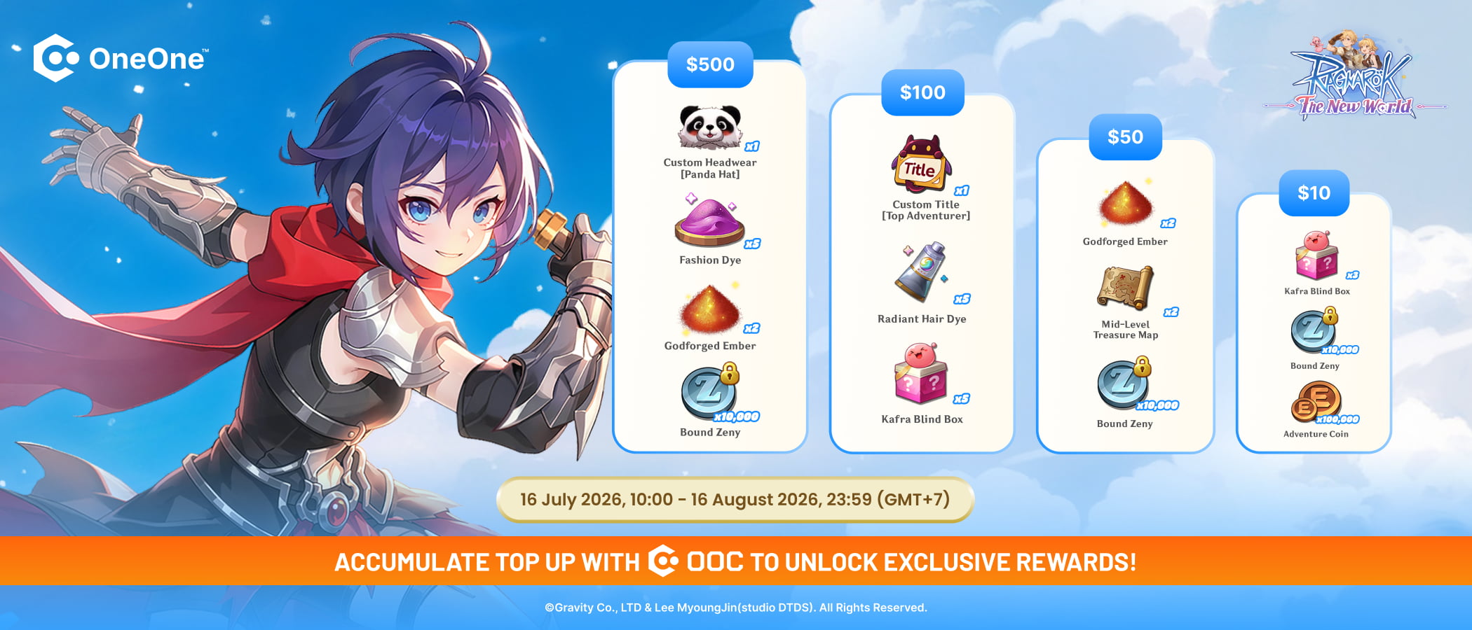 ROW Launch Top Up Promo